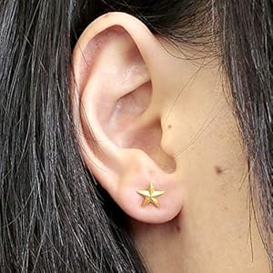 Amazon | [アトラス] Atrus 純金 24金 ピアス レディース 片耳